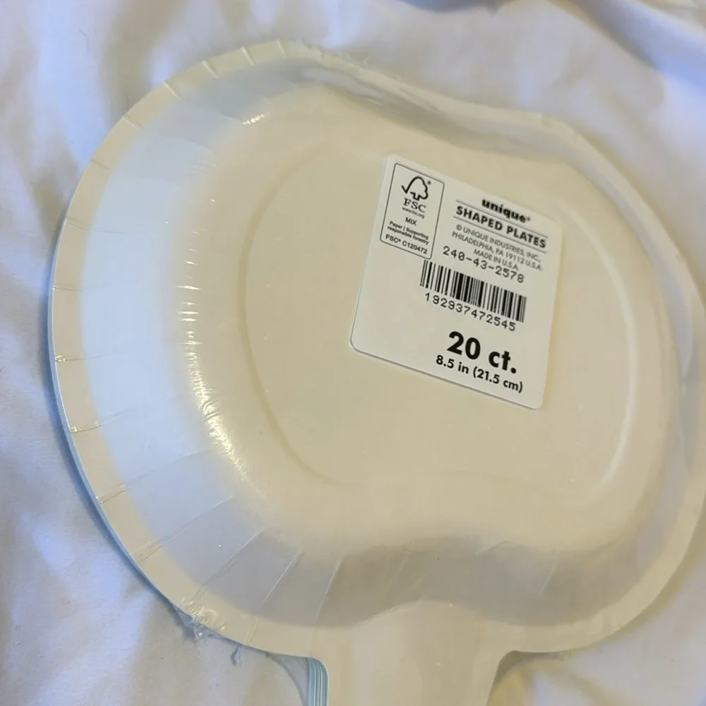 Pumpkin Halloween Disposable Plates Orange 8.6x8.5 20ct sealed, 3 packs
